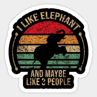elephant lover Sticker